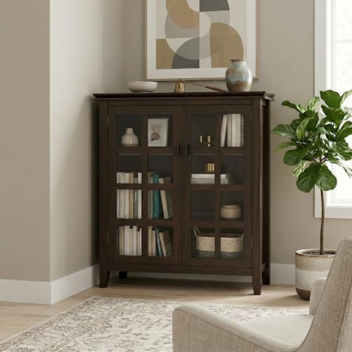 Artisan 38" Wide Solid Wood Cabinet in Brunette Brown (Tobacco Brown / 16.1"D x 38"W x 40.6"H)