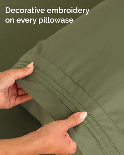 Twin XL 3 Piece Sheet Set (15 - Sage Green / Twin XL)