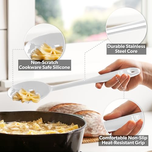 DI ORO Silicone Cooking Spoons (Stone)