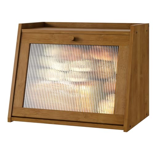 Large Bread Box for Kitchen Counter (Brown / Large-1_Tier)