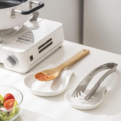 Spoon Rest 4.5 Inches Spoon Holder for Kitchen Counter Porcelain