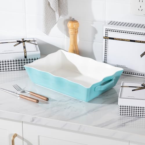 Sweejar Casserole Dishes for Oven (Turquoise New / Baking dish(Set of 1))