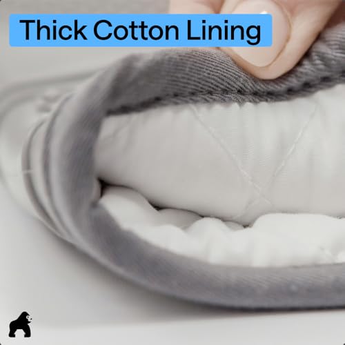 Silicone Oven Mitts (Gray / 12.5" Oven Mitts)