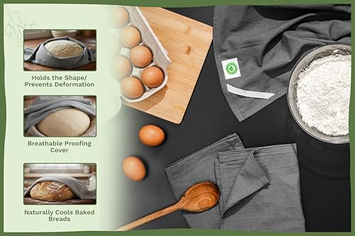 Gray Flour Sack Tea Towels (Gray)