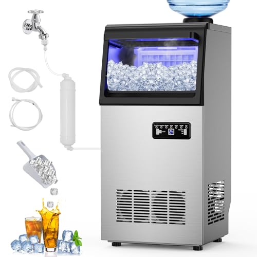 120 lbs Commercial Ice Maker Undercounter 5 Gal Jug Self
