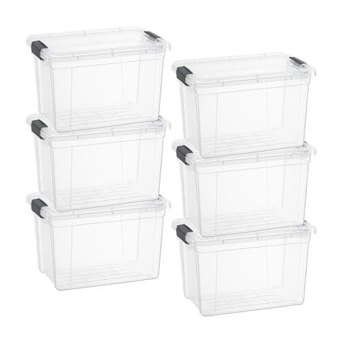 Storage Bins with Lids (4.7 Quart)