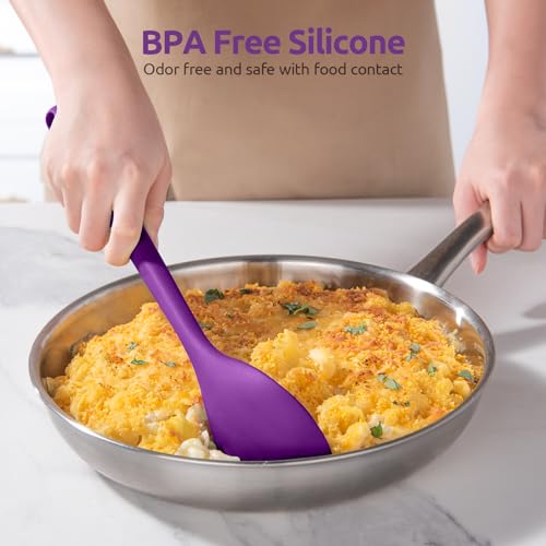 Silicone Cooking Spoon (Purple)
