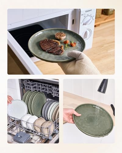 Mars Stoneware Dinnerware Set for 4 (Sage Green / Set(12pcs))