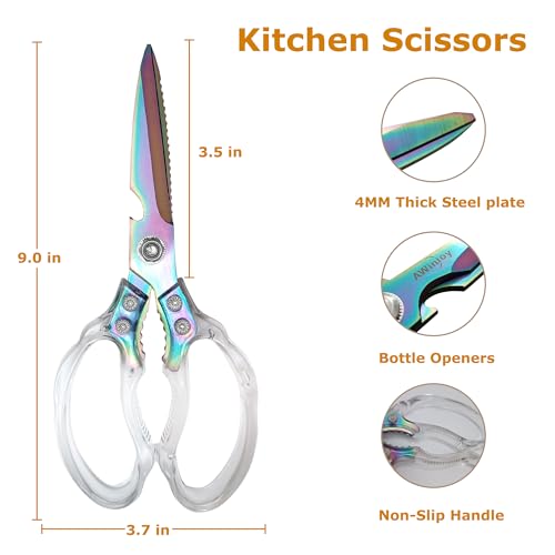 Heavy Duty Sharp Kitchen Scissors (Blade Gold)