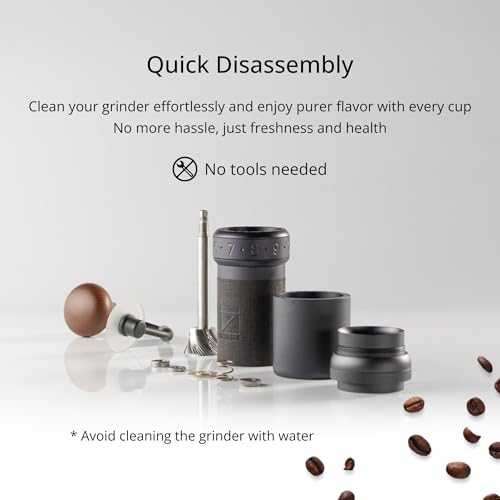 K Ultra Manual Coffee Grinder Iron Gray with Carrying Case (K-Ultra Iron Gray with Carrying Case)