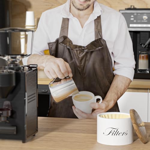 Wood Coffee Filter Holder with Lid