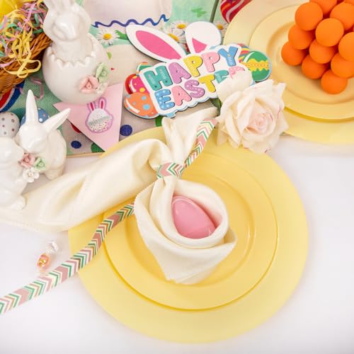 60PCS Yellow Plates (30 Count)