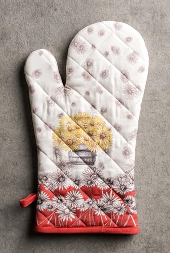 Maison d'Hermine Oven Gloves 100% Cotton Oven Mitt (109 - Bagatelle / 7.5" x 13" (Oven Mitt))