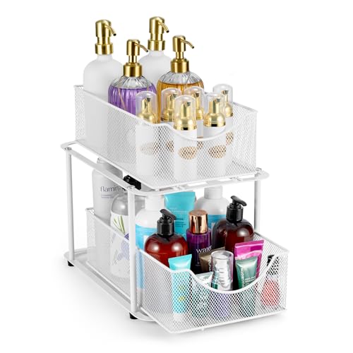 Pull Out Under Sink Organizer (1 Pack / White)