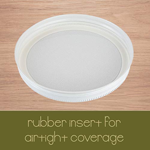 1 Gallon Glass Jar with Lid (White Lid / 1 Gallon)