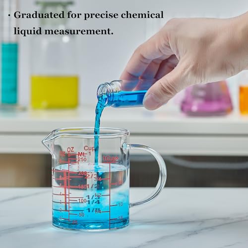 Ackers Mirror Graduated Glass Measuring Cup (8OZ Mirror Graduated)