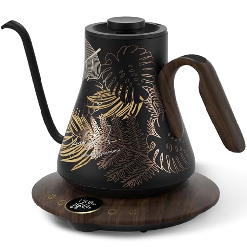 FLOW B9 Gooseneck Electric Kettle ±1°F Temperature Control (Rainforest)