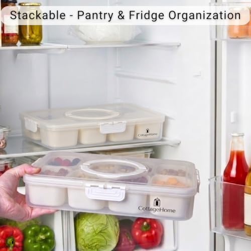 Snackle Box Container (Cream / Full Size Snackle Box Containers)