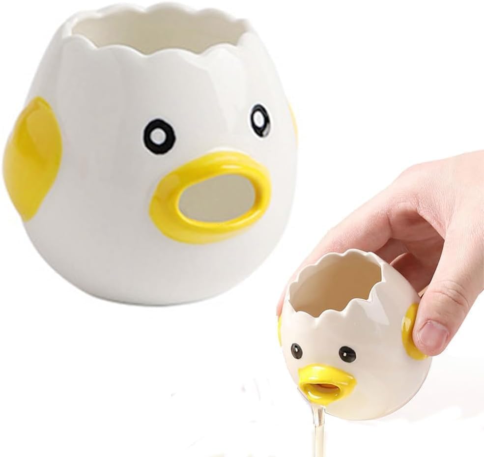 Ceramic Cute Egg Separator (Yellow)