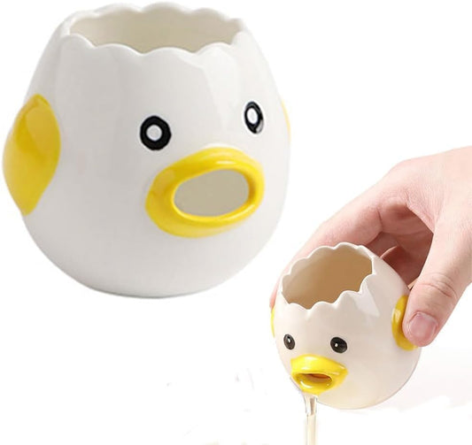 Ceramic Cute Egg Separator (Yellow)