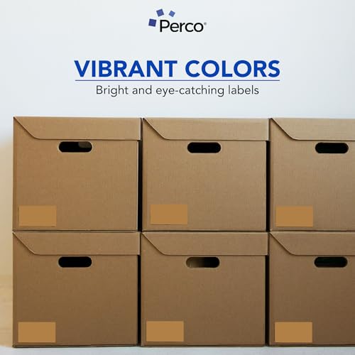 Kraft Brown 3x5 Inch Perforated Sticker Labels (1 Roll / Kraft Brown)