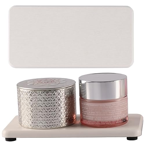 2Pcs Stone Soap Trays Water Absorbing Diatomite Coaster (White / 6.3" x 3.2")
