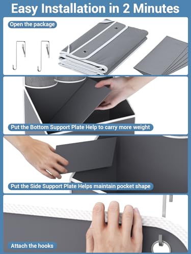Over Door Hanging Organizer (Grey / 1 pack)