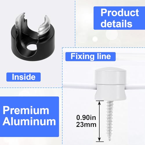 3 Sets Charger Holders for Cords (3 Sets / Matte Black, White, Rose Gold)