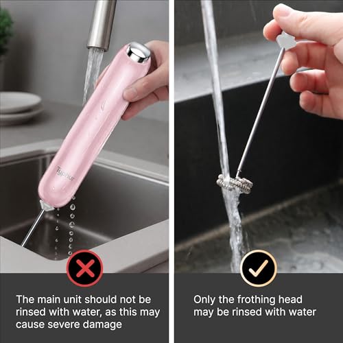 InstaWhisk Milk Frother with Variable Speed (Pink / Rechargeable)
