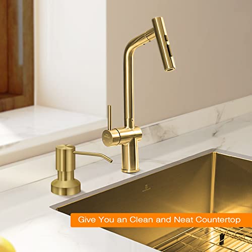 Sink Soap Dispenser for Kitchen Sink (Golden)