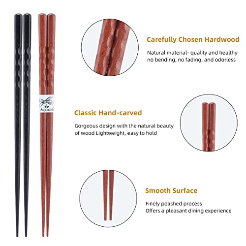 10 Pairs Set of Wooden Chopstick