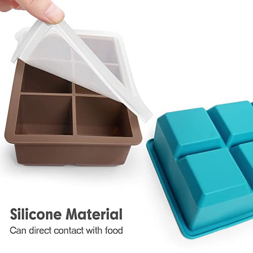 Silicone Ice Cube Trays (Brown)