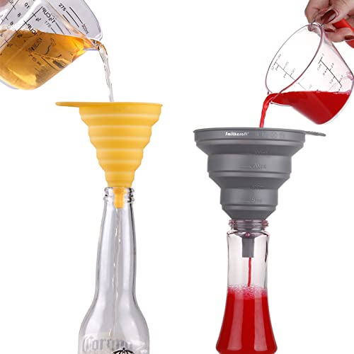 Funnel Set 4 Silicone Funnels for Kitchen