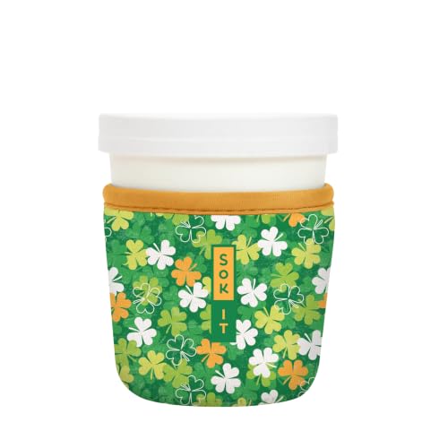 IceCreamSok Insulated Neoprene Cover (Luck of the Shamrock / Fits Tapered Pints)
