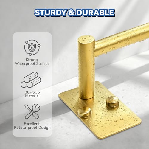 Adhesive Adjustable Towel Bar (1 / Gold-self Adhesive)
