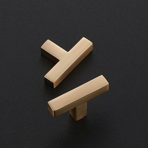 Champagne Bronze Cabinet Handles Cabinet Pulls Single Hole 10 Pack (Champagne Bronze / Single Hole)
