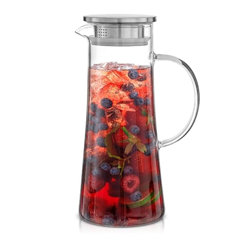 Glass Pitcher with Lid (50 Ounces)