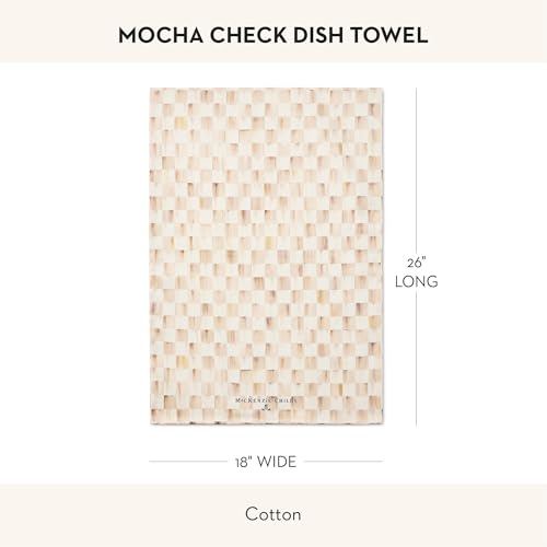 Cotton Dish Towel (Mocha Check / 1-Pack)