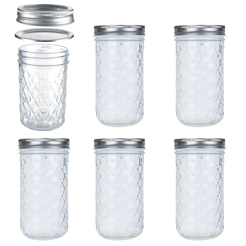 22oz 650ml Glass Mason Jars 6 Pack (22oz)