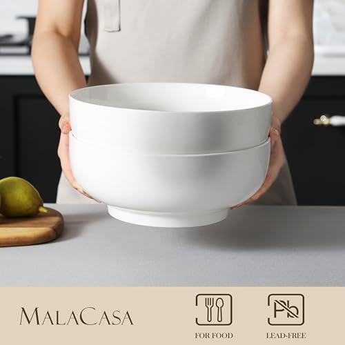 Large Serving Bowls (Ivory White / 114 OZ (Set of 2))
