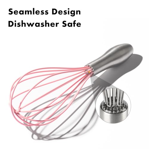 10 Inch Pink Silicone Whisk (10 inch pink)