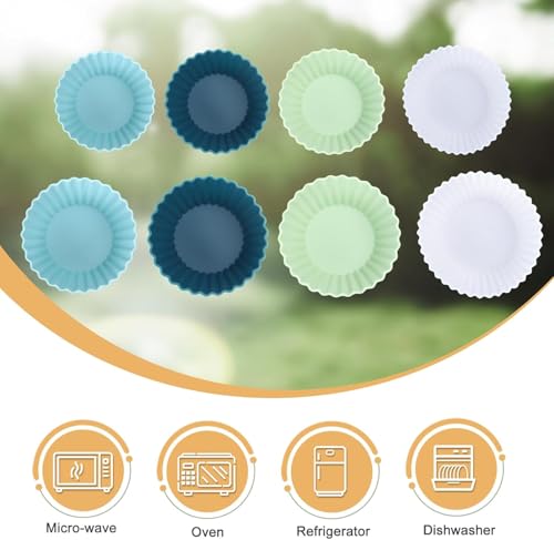 Large Silicone Baking Muffin Cups (Neutral Colors / Large)