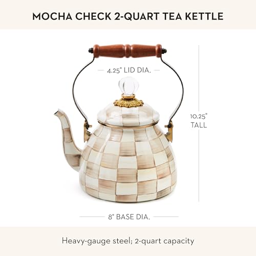 Tea Kettle 2 Quarts (Mocha Check / 2 Quarts)