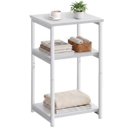 Side Table Small End Table (Cloud White)