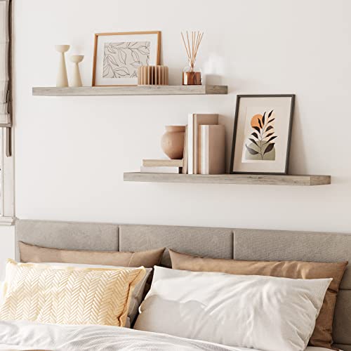 Floating Shelves for Wall (Greige / 39.4 Inches)