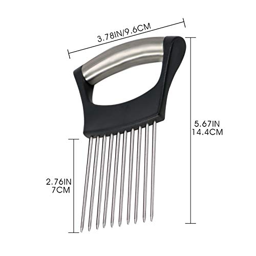 1PCS Stainless Steel Onion Holder Slicer
