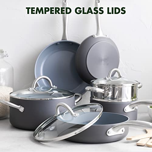 Lima Hard Anodized Healthy Ceramic Nonstick 12 Piece Cookware Pots and Pans Set (12 Piece Cookware Pots and Pans Set)