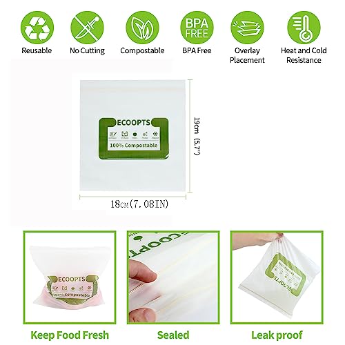 100% Compostable Sandwich Zip Bag