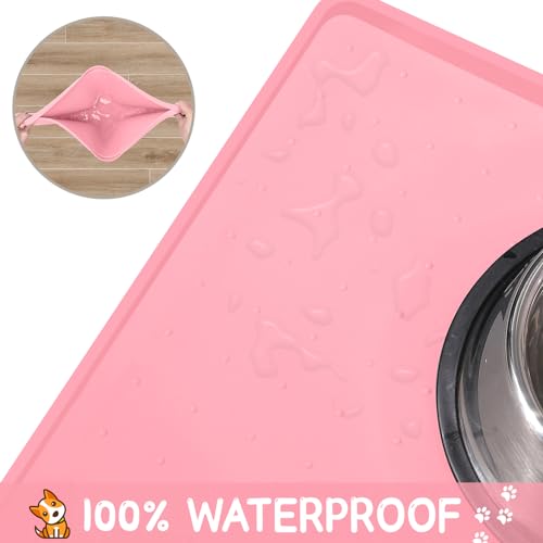Silicone Cat & Dog Food Mat for Floors Waterproof
