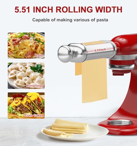 Pasta Roller for Kitchenaid Stand Mixer (1-Piece Set (Roller Only))